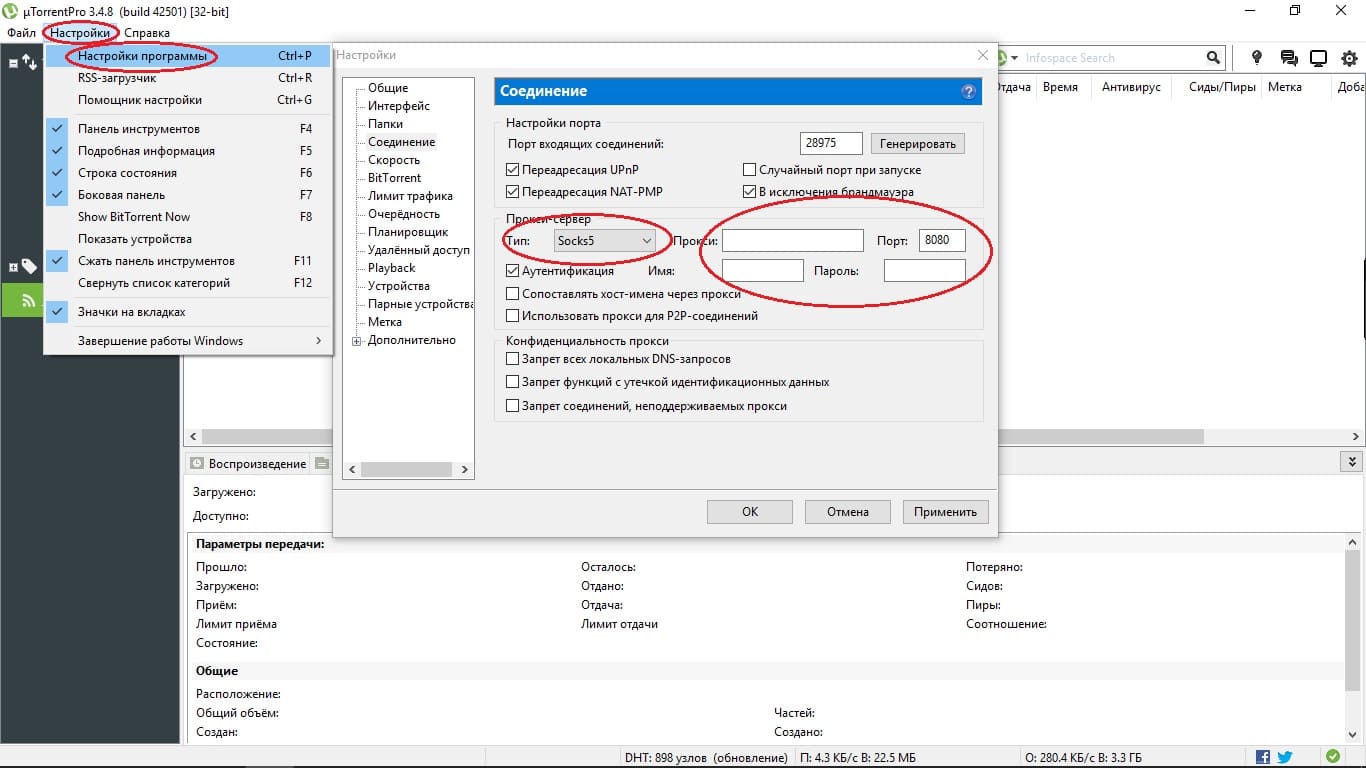 торрент через прокси