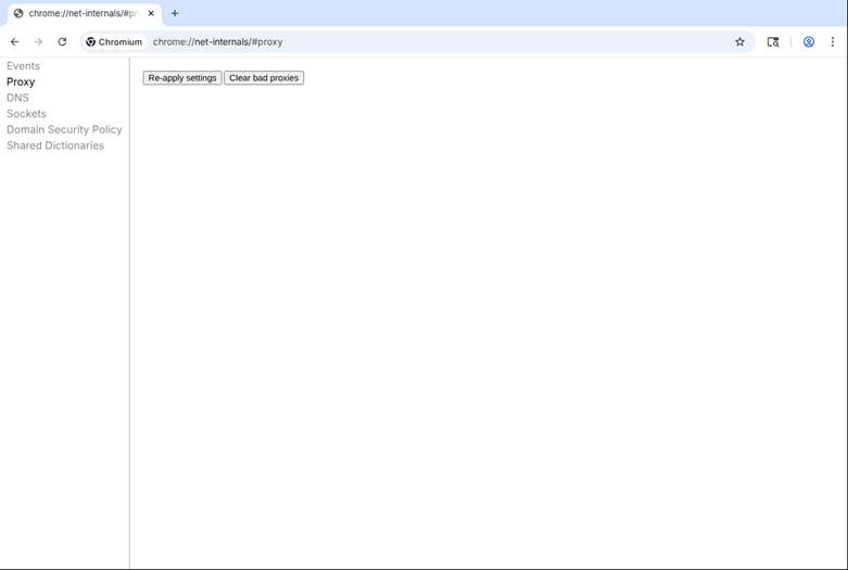 Troubleshooting browser proxy errors