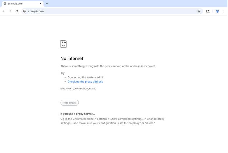 Fixing proxy errors with a VPN