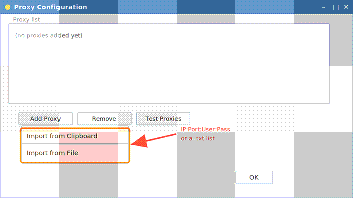 Proxy management for GSA