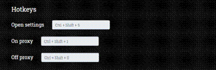 Chrome proxy configuration menu