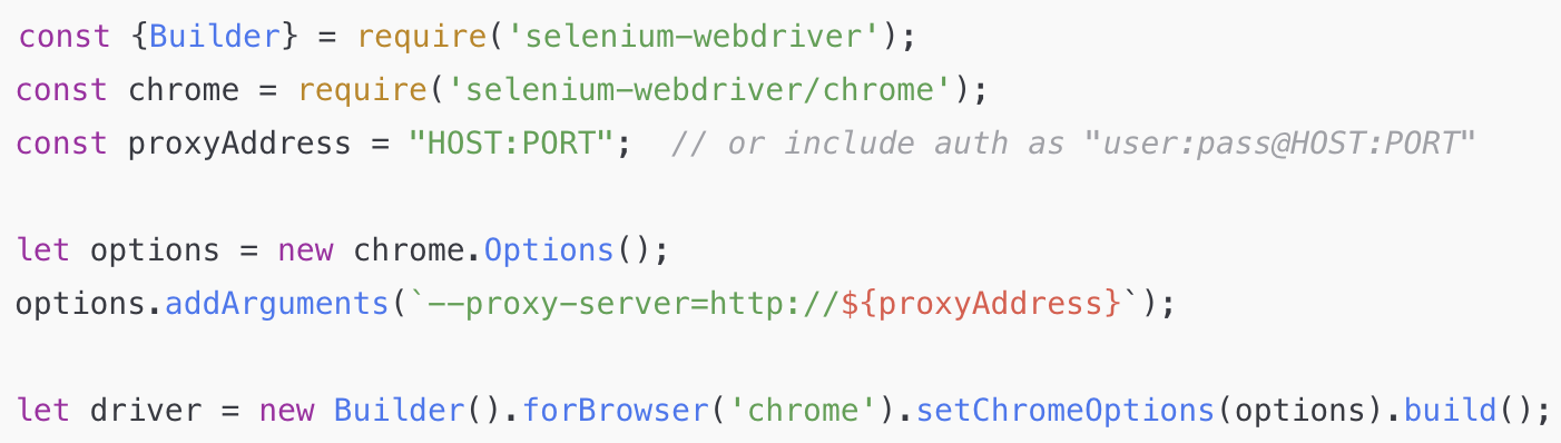 Selenium scraping with proxy