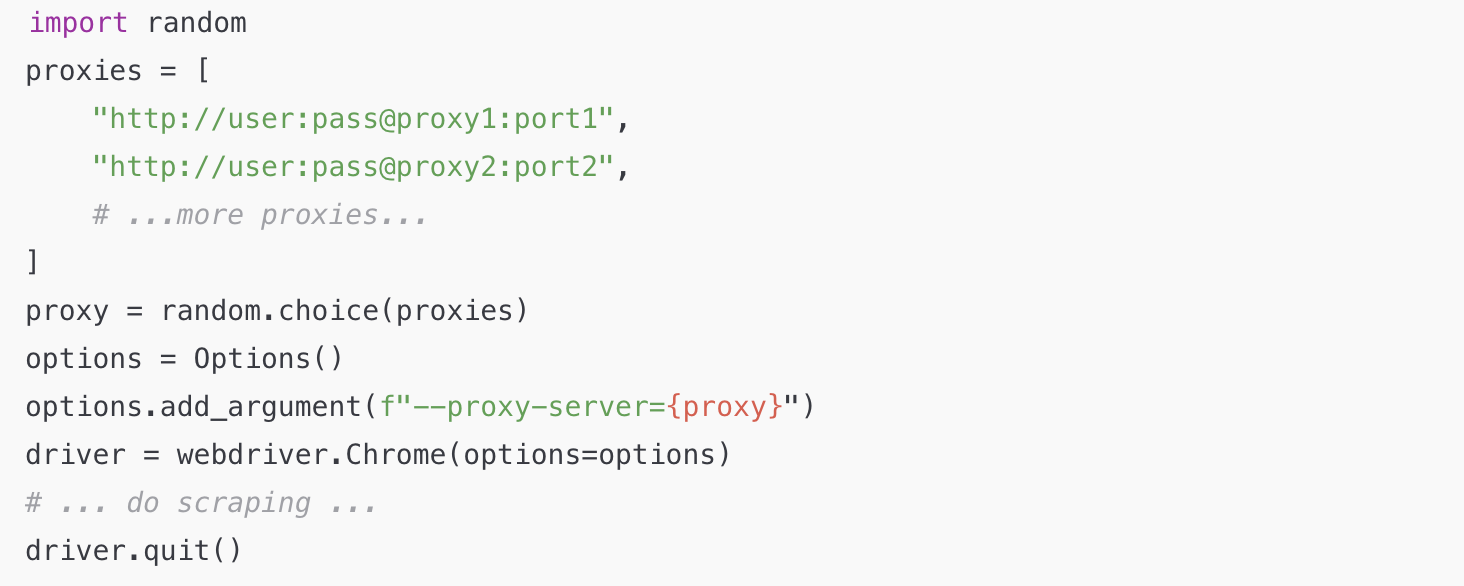 Selenium scraping