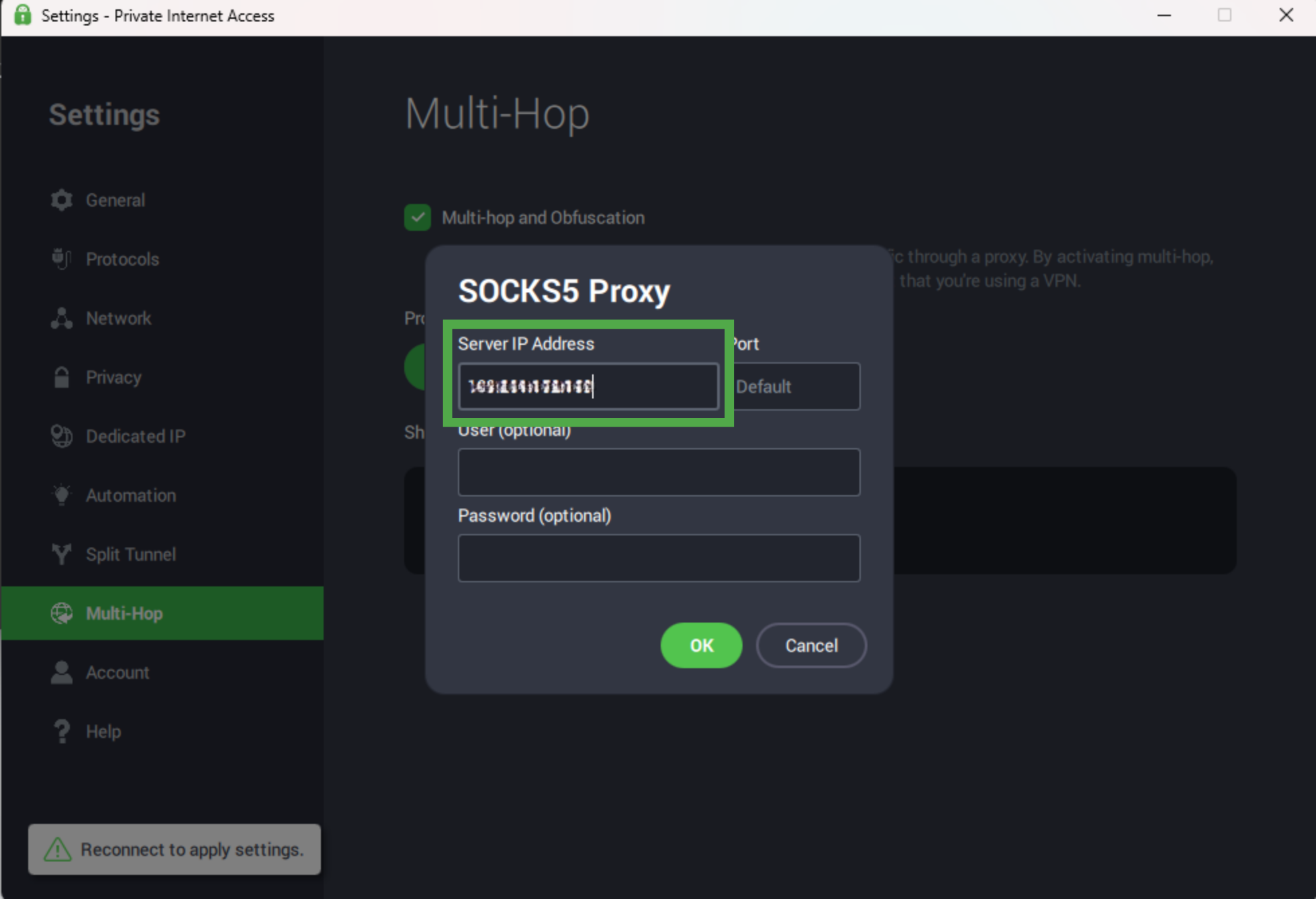 PIA VPN versus SOCKS5 proxy
