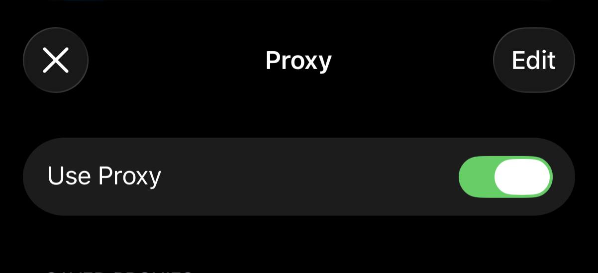 Proxy connection enabled in Telegram