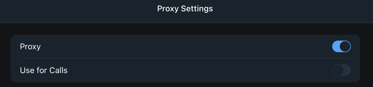 Adding proxy server to Telegram
