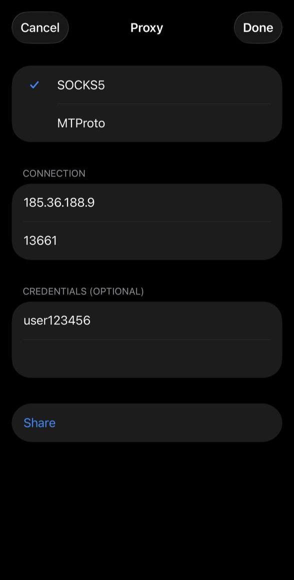 Telegram desktop proxy settings