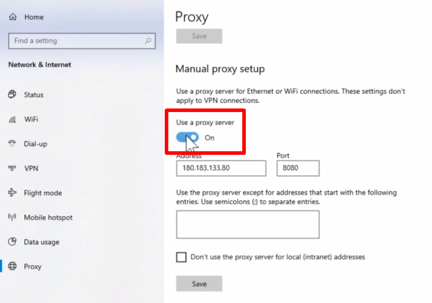 How to set up a proxy in Google Chrome