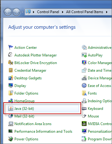 Disabling Java in Windows