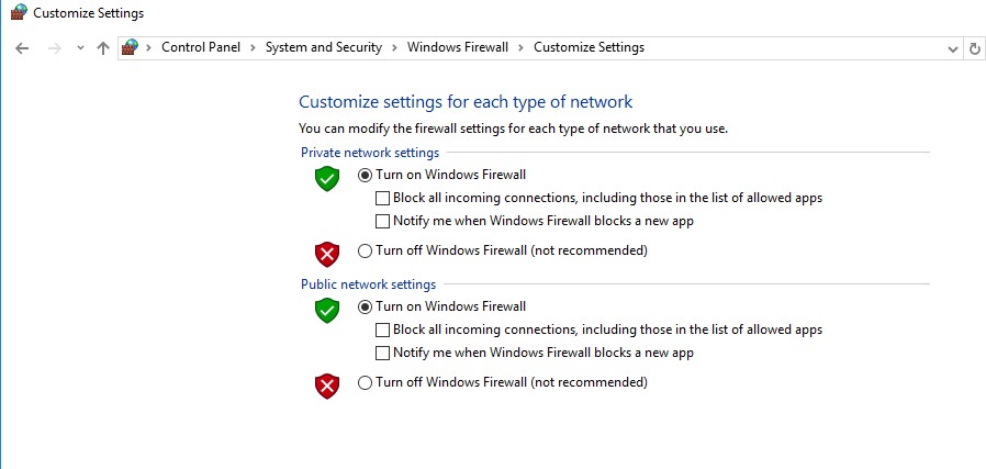 configure firewall