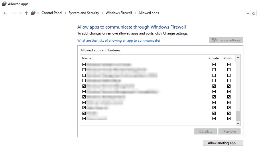 firewall windows 10