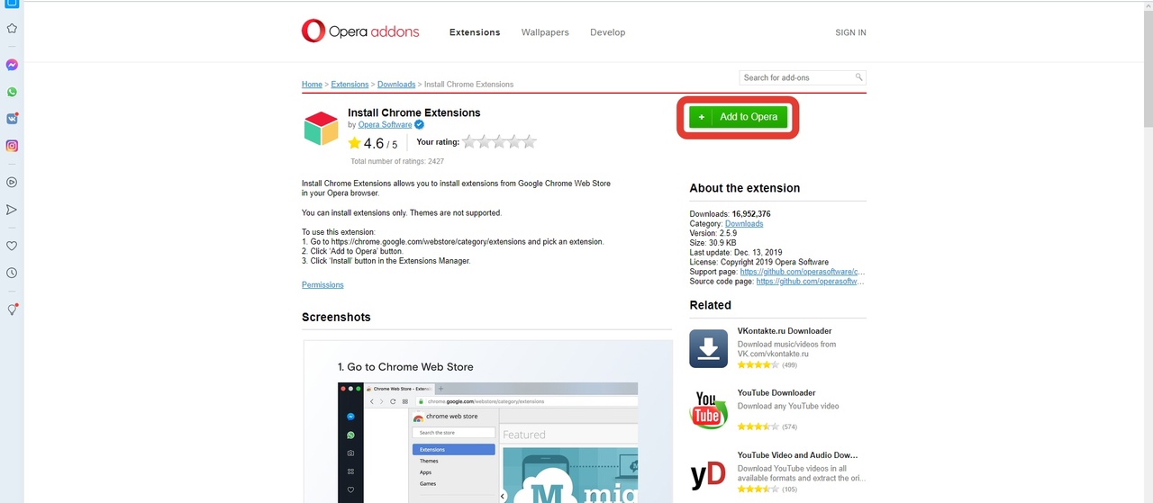 How to Install Chrome Extensions in Opera 