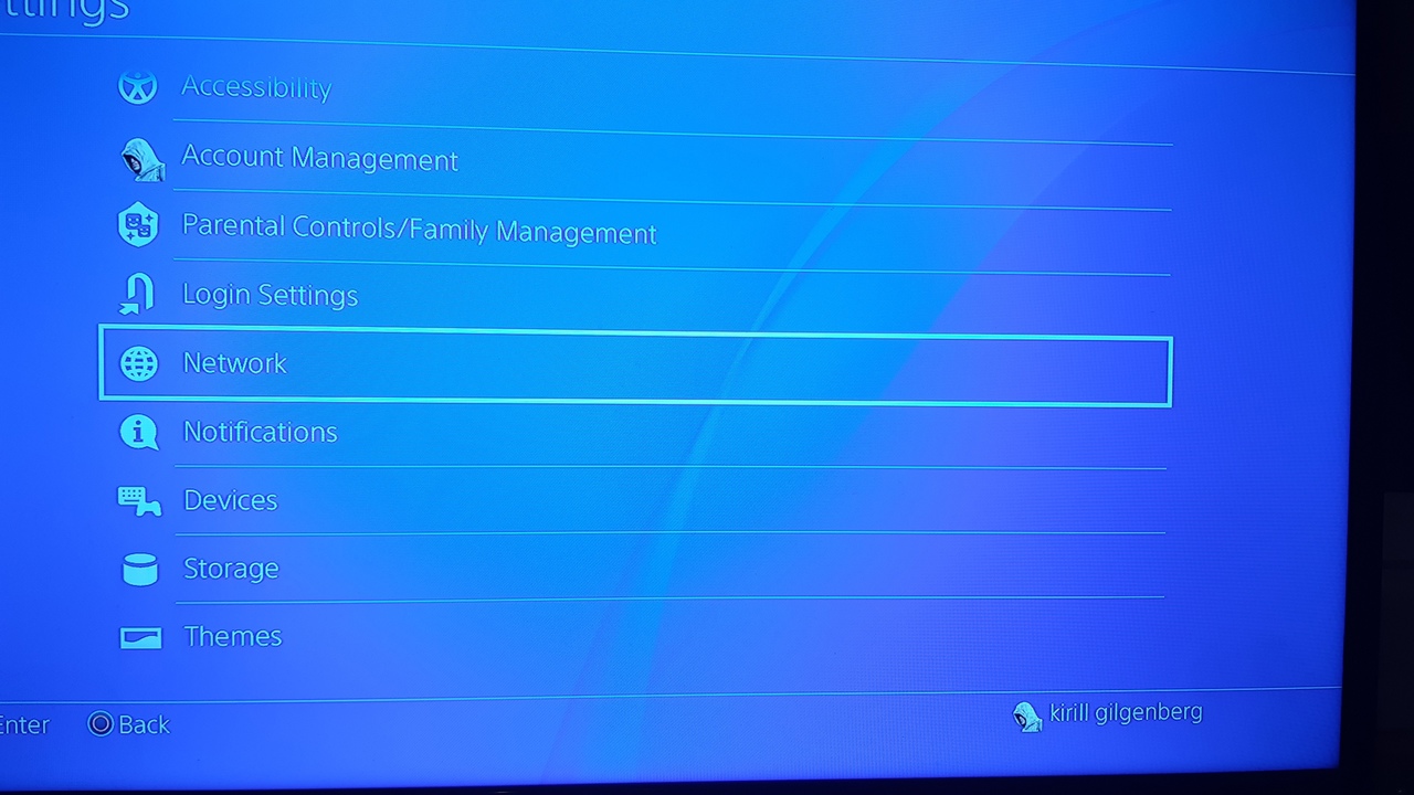 PlayStation 4 settings proxy