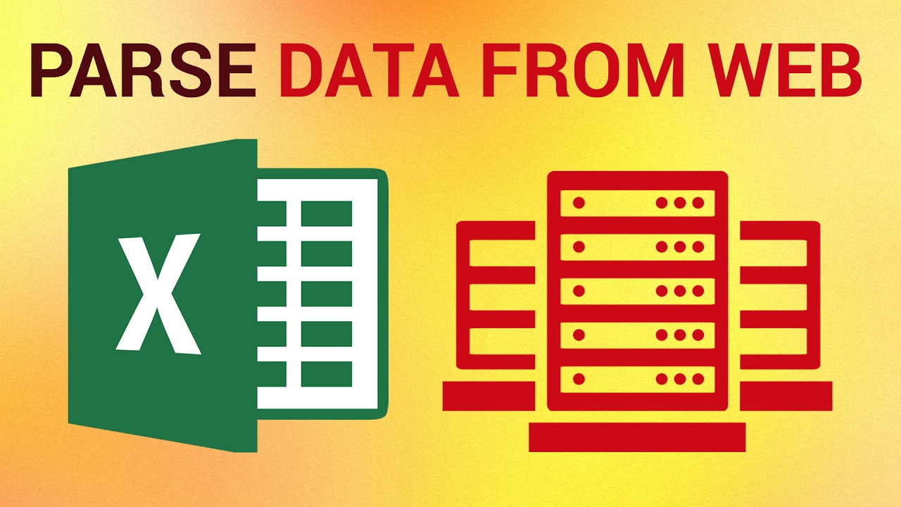 excel web scraping