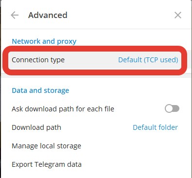 set up a proxy Telegram