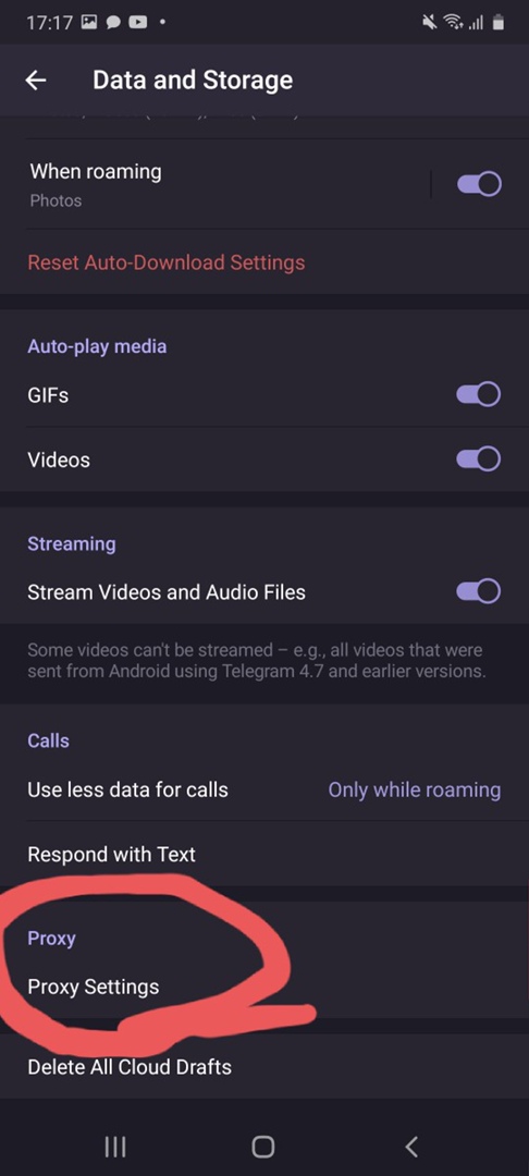 How to set up a proxy in Telegram