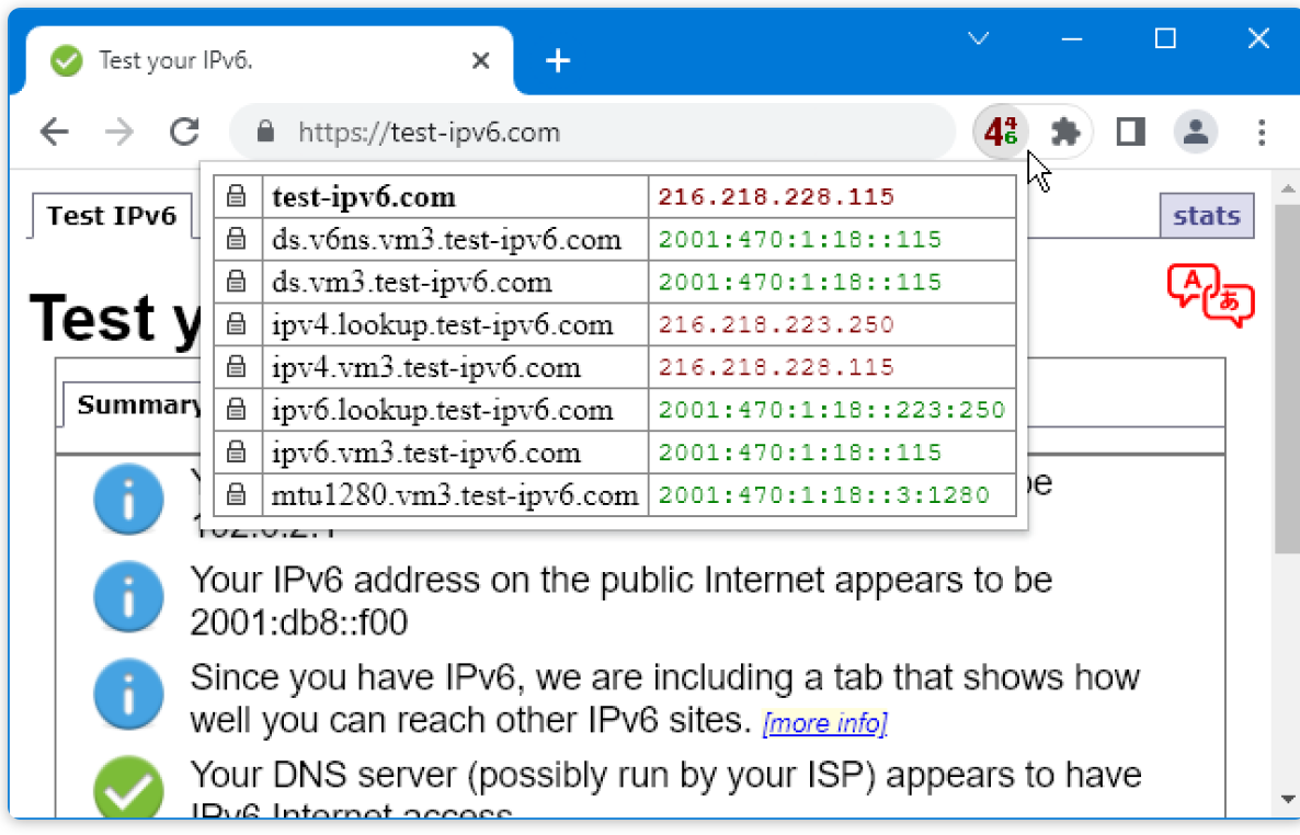 проверить IPv6 протокол