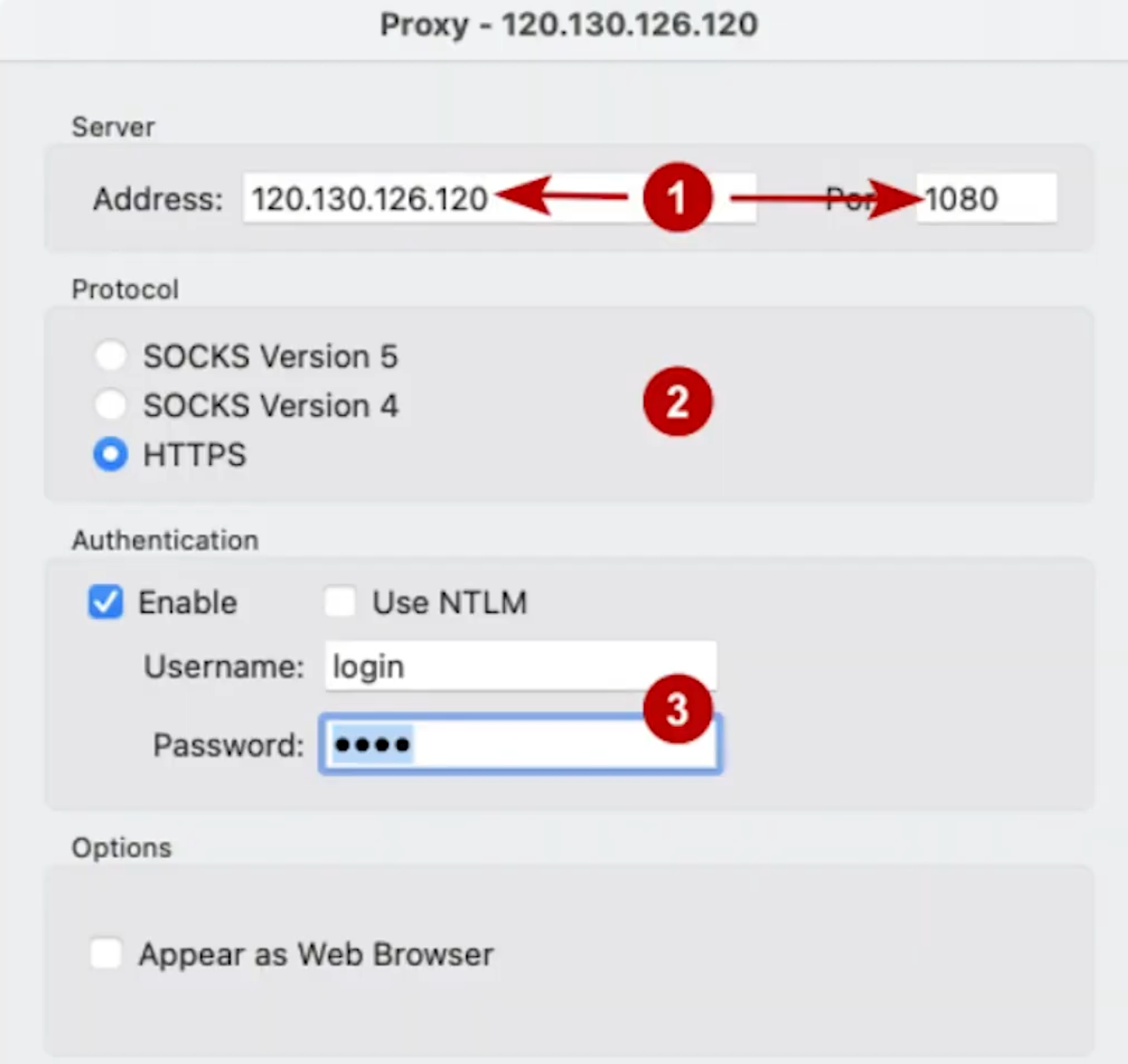 прокси на MacOs