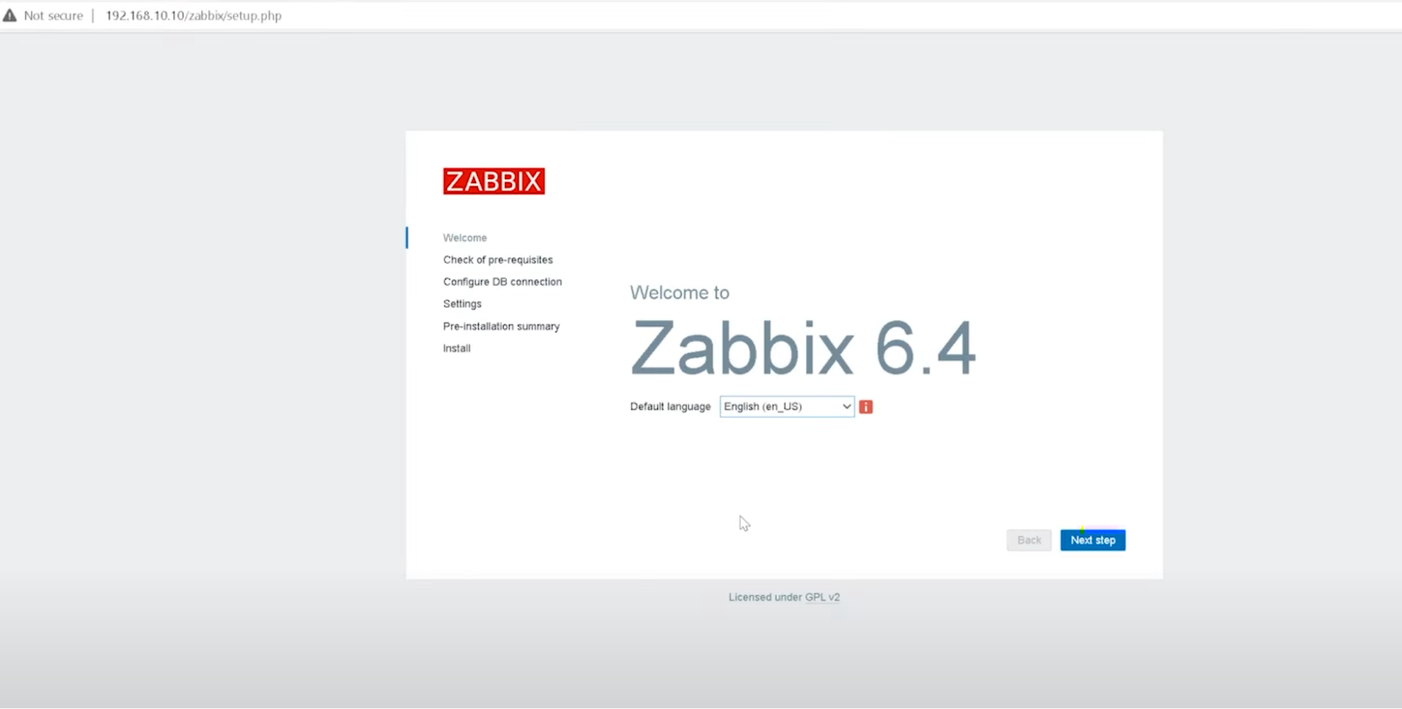 Zabbix enter