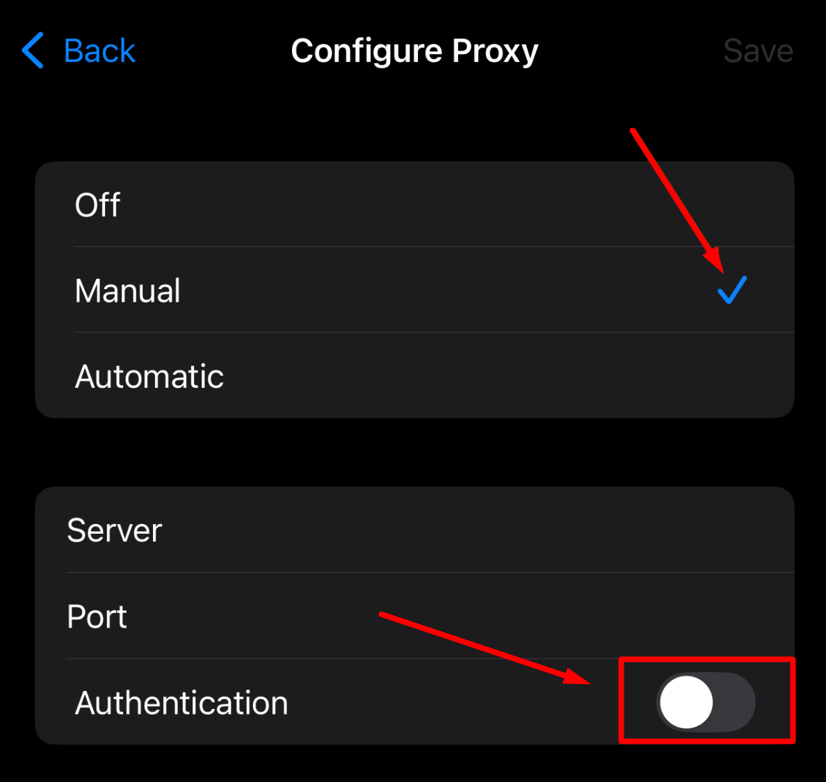 прокси на ios